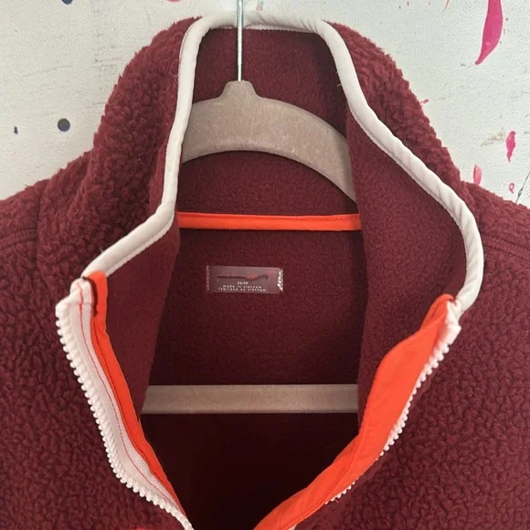 FP MVMNT NWOT's "Hit The Slopes" Vest in Oxblood & Orange ; Incredible Combo! - Picture 4 of 6